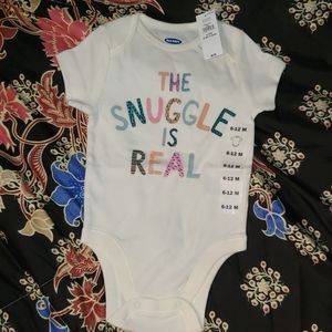 Unisex printed bodysuit for baby